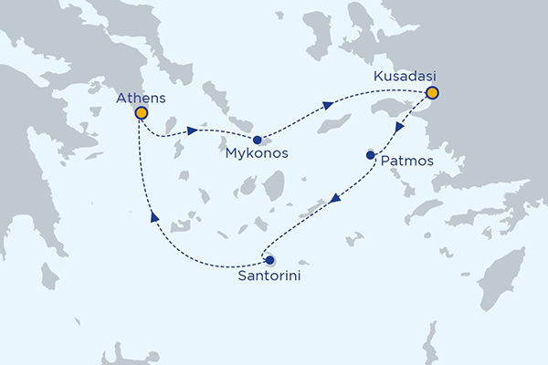 Greek Isles Cruise 2025 3 Days Iconic Aegean Greek Cruises