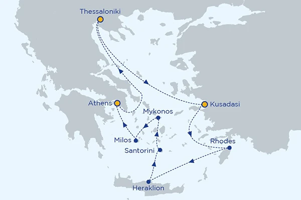 best mediterranean cruise itinerary 2024